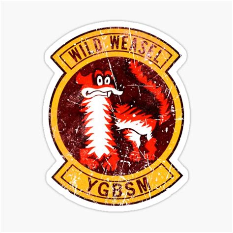 Wild Weasel Us Army Air Force Vietnam War Sticker For Sale By Quark
