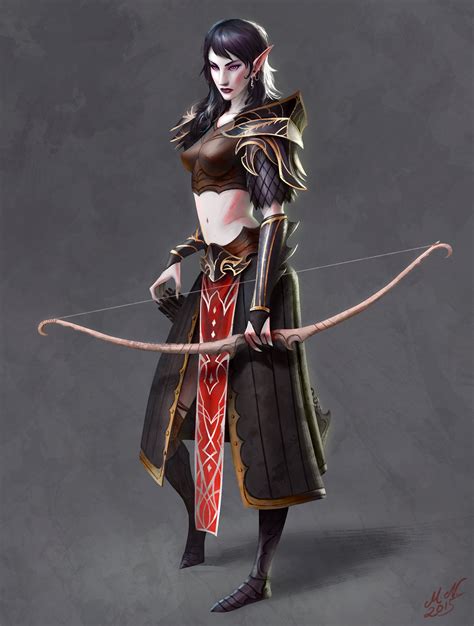 Dark Elf Archer By Magnus Norén Rimaginaryelves