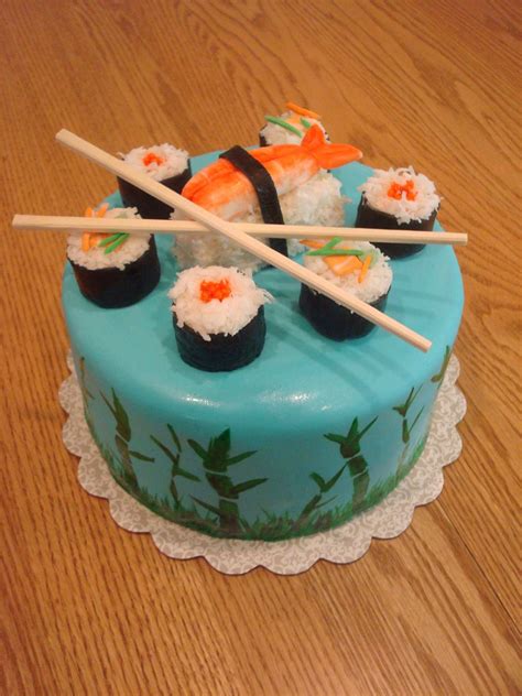 Sushi Birthday Cake Sushi Cake Birthday Sushi Cake Yummy Cakes