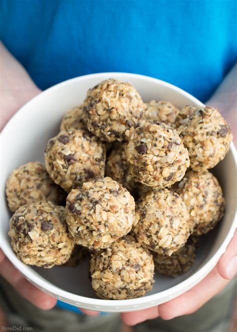 Apples below is a high fiber foods list. Crispy No Bake Energy Balls for Kids - Bren Did