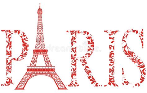 Eiffel Tower Paris France Stock Vector Illustration Of Architecture