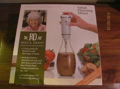 Her parents both died by the time she was 23, and a resultant fear of death led to chronic agoraphobia. PAULA DEEN SALAD DRESSING MIXER-NEW | Items I already own ...