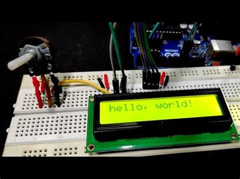 How To Set Up And Program An Lcd On The Arduino Youtube
