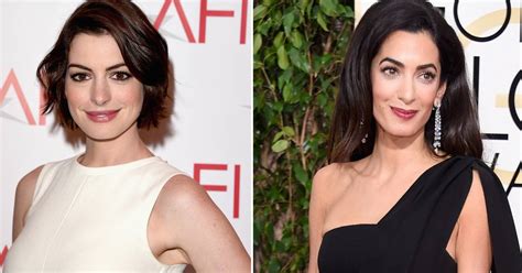 Anne Hathaway Flattered By Comparison To Amal Clooney