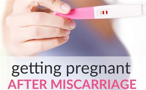Getting Pregnant After Miscarriage No Need To Wait