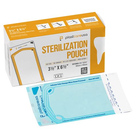 35 X 525 Self Sealing Sterilization Pouch Plastcare Usa