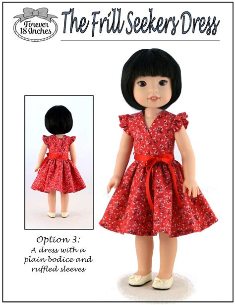 Forever 18 Inches Frill Seekers Doll Clothes Pattern For 145 Inch Dolls