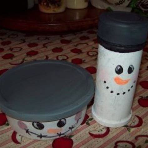Recycled Snowman Candy Containers My Frugal Christmas