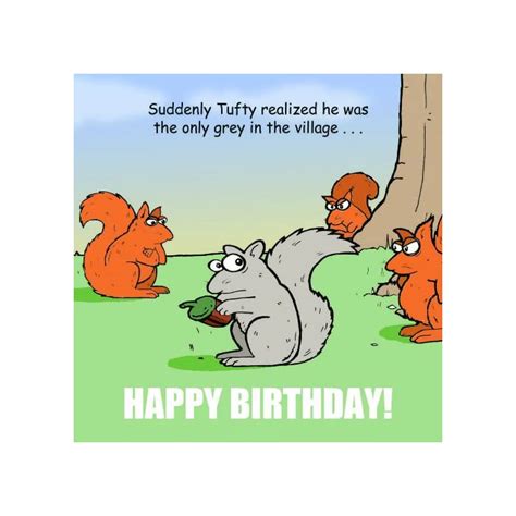 Buy Twizler Funny Birthday Card With Squirrels Happy Birthday Card