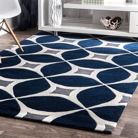 Carson Carrington Braedstrup Handmade Navy Area Rug Rugs In Living