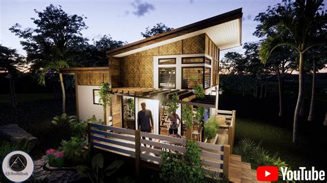 Tiny House With Loft Modern Bahay Kubo Amakan 2 Bedroom 28 Sqm 4x7m