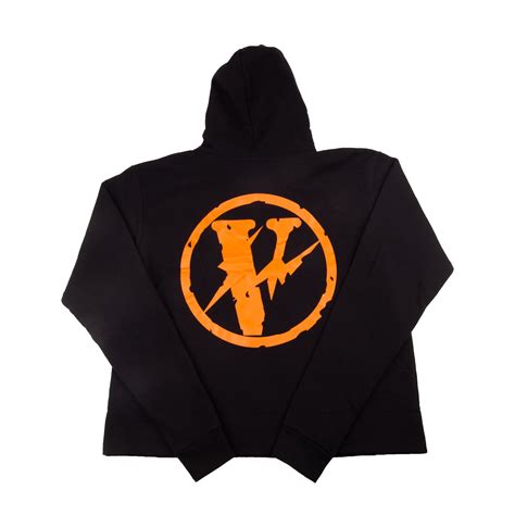 Vlone Black Fragment Friends Hoodie On The Arm