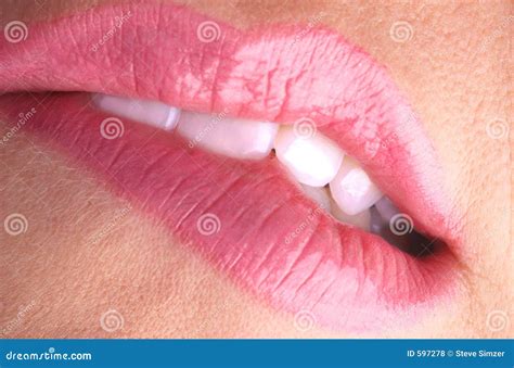 Bite Your Pink Lips Royalty Free Stock Photos Image 597278