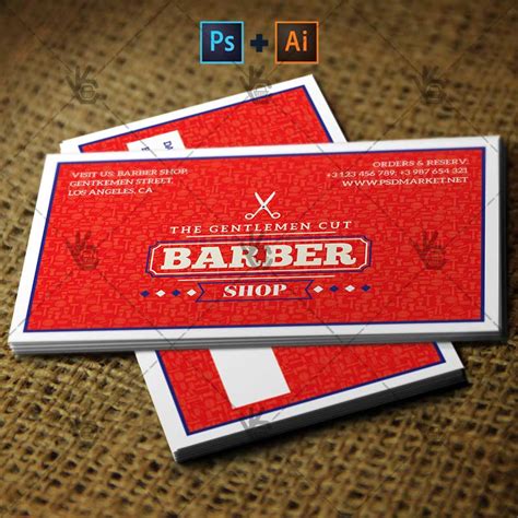 Barber Business Card Template