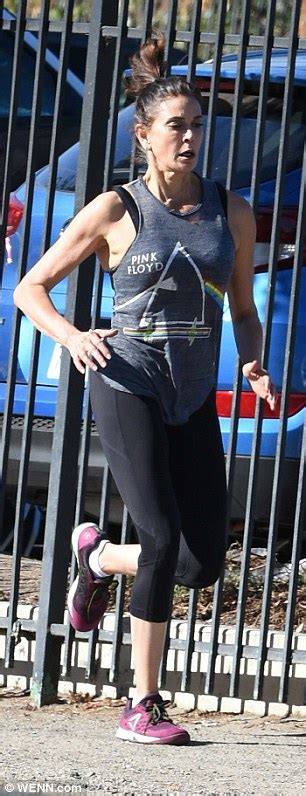 Teri Hatcher Shows Off Her Toned Physique In Tight Leggings During