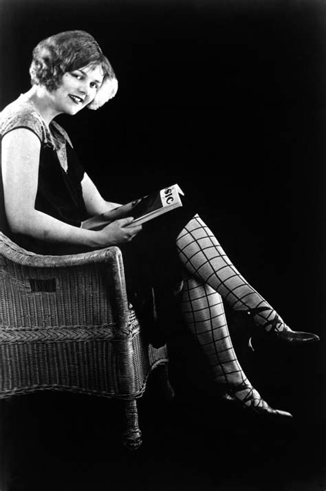 1920 Photograph Patterned Stockings 1920s By Granger Lady