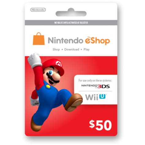 What are nintendo eshop cards? Nintendo eShop Prepaid Card 50$