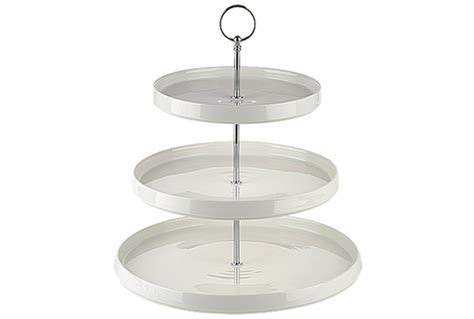 Three Tiered Porcelain Cake Stand - Catering Equipment Hire