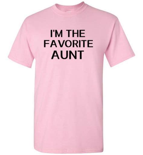 i m the favorite aunt shirt by tshirt unicorn each shirt is made to order using digital printing