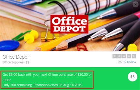 Move money to your credit builder secured account. New Chime Card Offers: $5 Off $30 at Office Depot and $3 ...