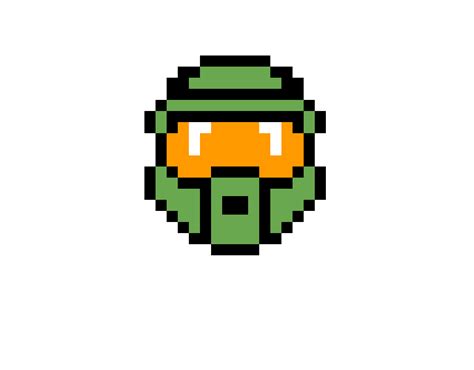 Halo Master Chief Helmet Pixel Art