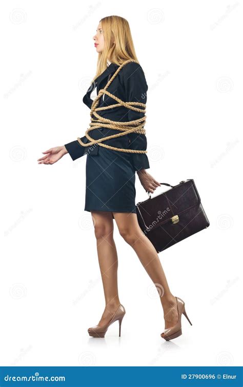 Tied Woman Stock Photo Image Of People Bound Executive 27900696