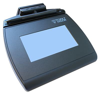 SignatureGem LCD 4x3 with MSR Electronic Signature Pad | Topaz Systems Inc.