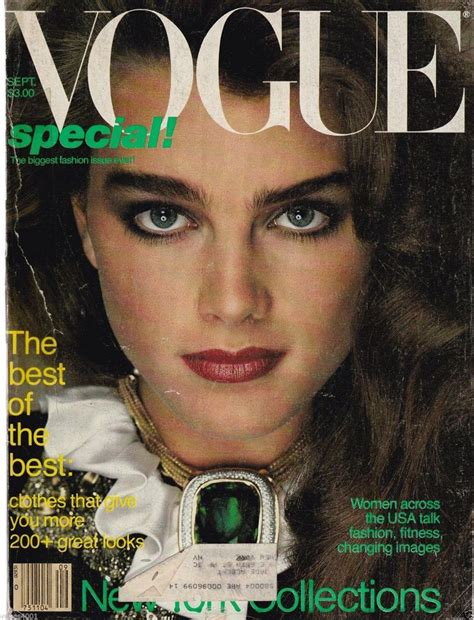 Vintage Vogue Magazine September 1981 Brooke Shields Brooke Shields
