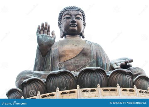 Close Up Of Big Buddha Statue In Hong Kong Stock Photo Image Of