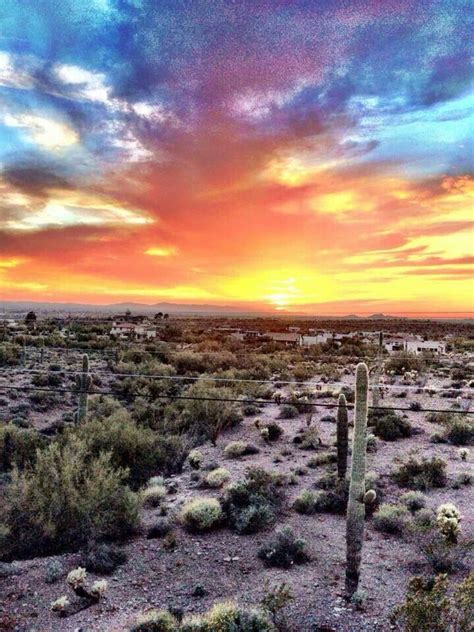 Desert Sun Rise Arizona Sunset Beautiful Sunset Beautiful Places In
