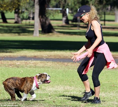 Ash Pollard Shows Off Her Cleavage In A Low Cut Top At The Park Daily