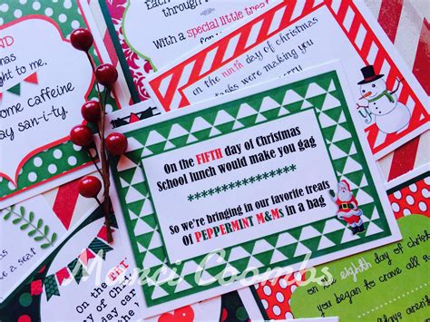 Marci Coombs 12 Days Of Christmas Printable Tags Other