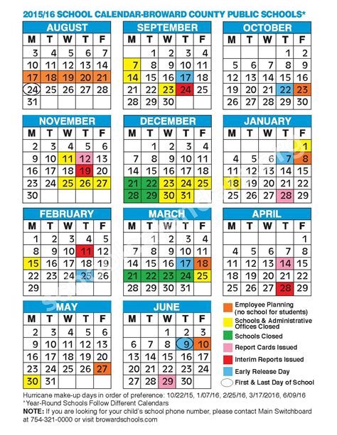 Brevard County Public Schools Calendars Viera Fl