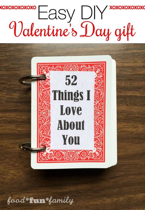 52 Things I Love About You Easy Diy Valentines Day T Valentines