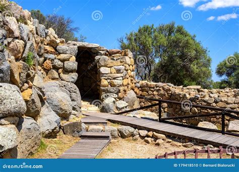 Arzachena Sardinia Italy Archeological Ruins Of Nuragic Complex La