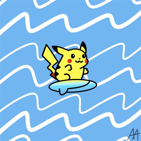 Surfing Pikachu In 2021 Pikachu Tattoo Pokemon Anime Wallpaper Iphone