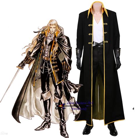 Castlevania Season 3 Alucard Halloween Carnival Outfit Cosplay Etsy