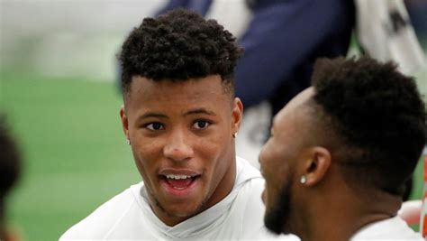 Penn States Saquon Barkley Sits Out Pro Day Excited To Become Father