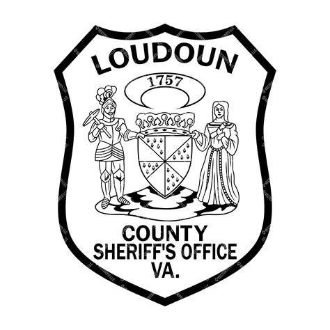 Loudoun Va Sheriffs Patch Vector High Quality Design For Woodworking