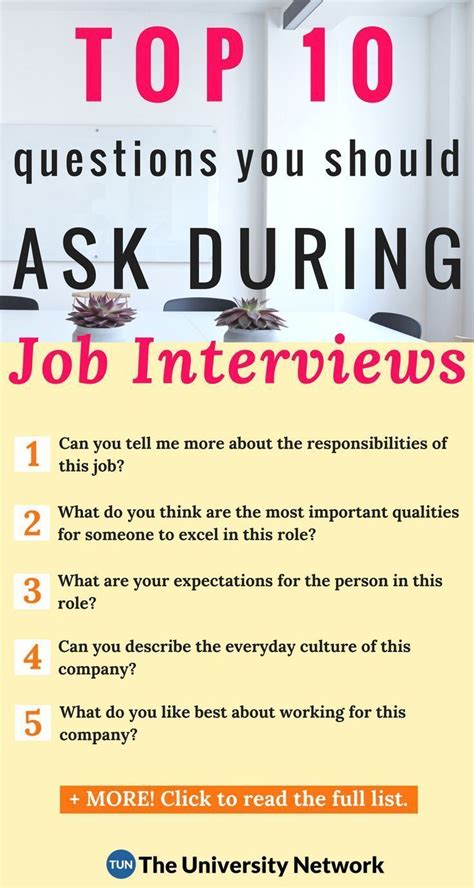 Top 10 Questions College Students Should Ask During Job Interviews
