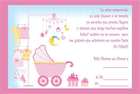 La Casa De Chichi Invitacion Baby Shower Niña