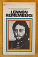 Lennon Remembers by Lennon, John; Wenner, Jann: Very Good Mass Market ...