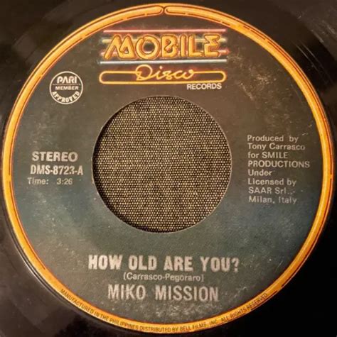 DMS 8723 ED1 MIKO Mission How Old Are You ITALO DISCO PHILIPPINES