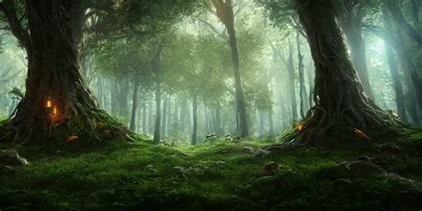 Enchanted Forest Unreal Engine 5 Atmosphere Stable Diffusion Openart