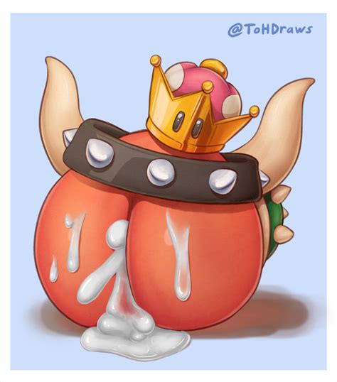 Rule 34 After Sex Bowsette Cum Cum Inside Food Porn Horns Peach Shell