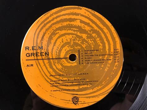 1988 Rem Green Lp Vinyl Album Warner Bros Records ‎1 25795 Exvg Records