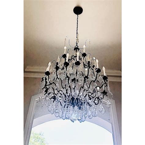 Gorgeous Large Foyer Oil Rubbed Bronze Crystal Chandelier Chairish