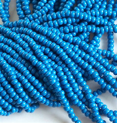 Opaque Slate Blue 60 Czech Glass Seed Beads Preciosa Seed Beads 4mm