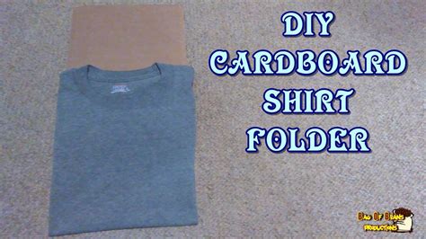 This Video Shows You How To Make A Cardboard Shirt Folder The