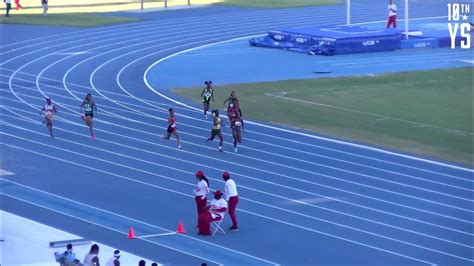 bahamas u20 200m girls a finals carifta trials and national high school championships youtube